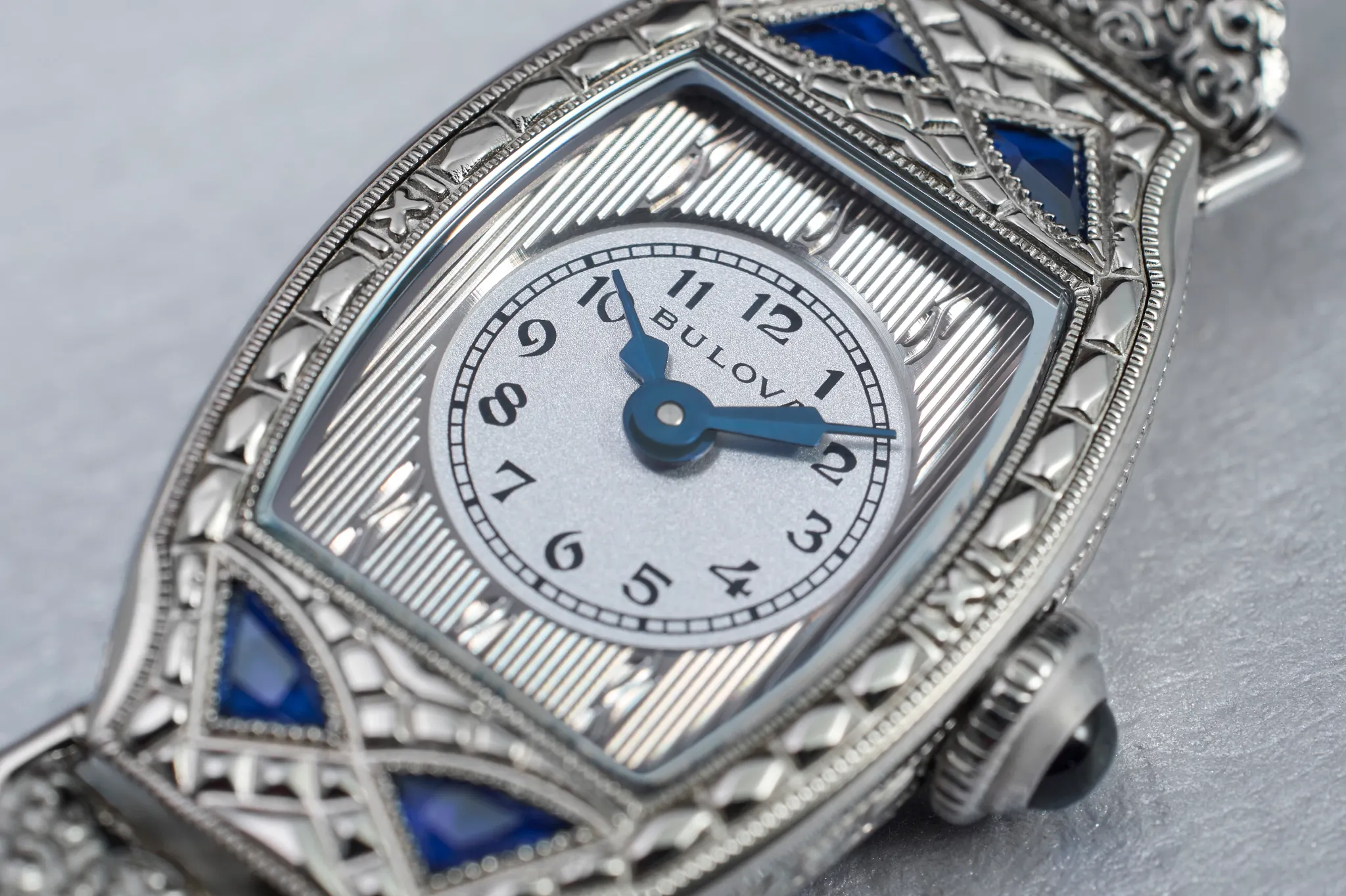 Silver-Tone Dial Stainless Steel Expansion Miss America 96L340